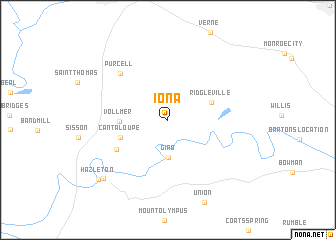 map of Iona