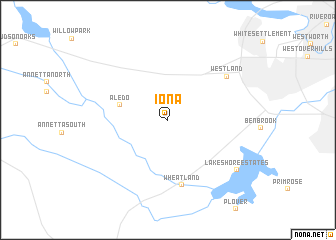 map of Iona