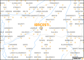 map of Ioniceşti