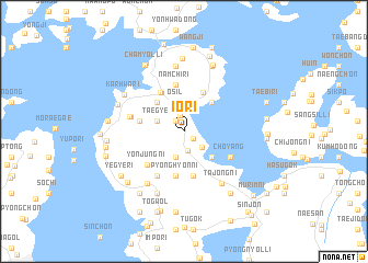 map of Iŏ-ri