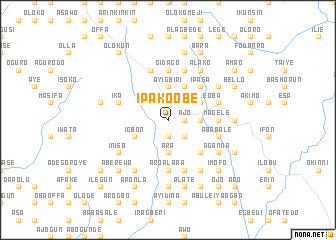 map of Ipako Obe