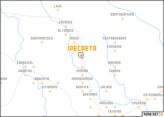 map of Ipecaetá