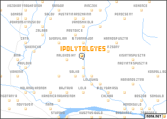 map of Ipolytölgyes