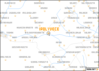 map of Ipolyvece