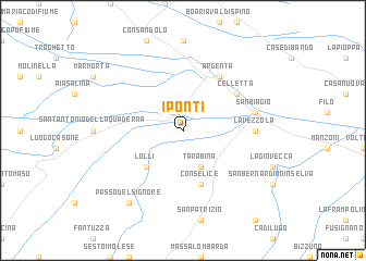 map of I Ponti