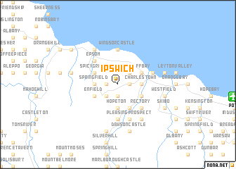 map of Ipswich