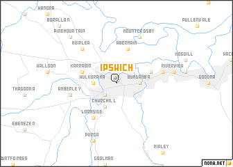 map of Ipswich