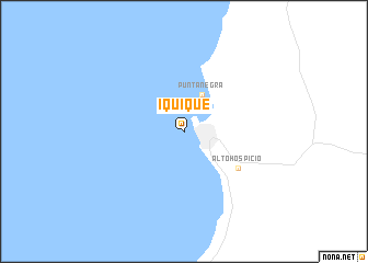 map of Iquique