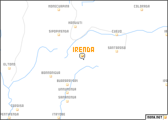 map of Irenda