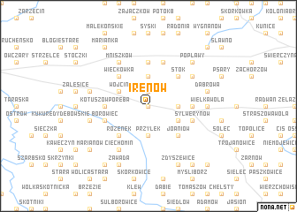 map of Irenów