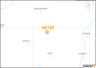map of Ireton