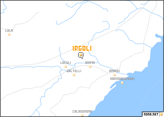 map of Irgoli