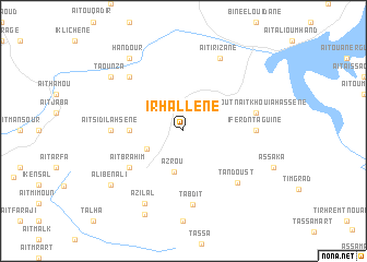 map of Irhallene