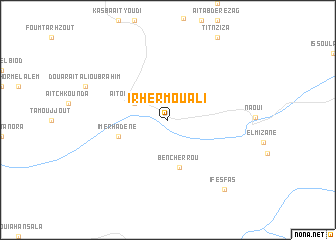 map of Irherm Ou Ali