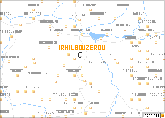 map of Irhil Bouzerou