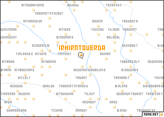 map of Irhir nʼTouerda