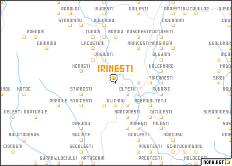 map of Irimeşti