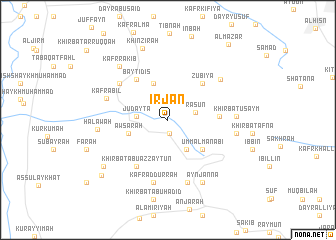 map of ‘Irjān