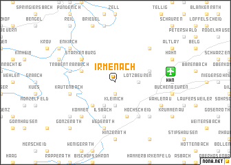 map of Irmenach