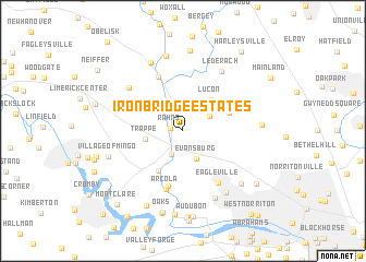 map of Iron Bridge Estates