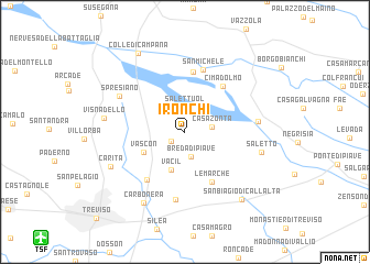 map of I Ronchi