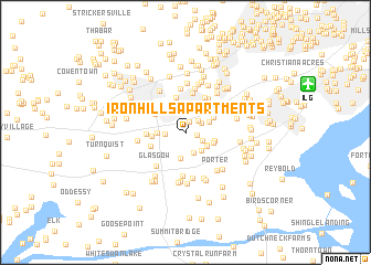 map of Iron Hills Apartments