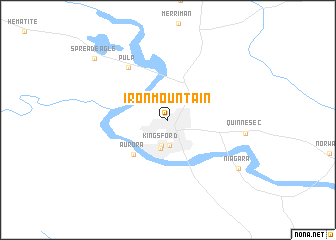 map of Iron Mountain