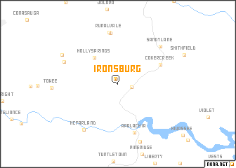 map of Ironsburg