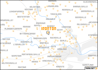 map of Ironton