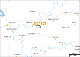 map of Ironton