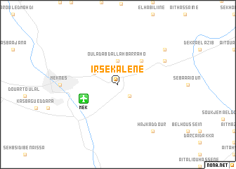 map of Irsekalene