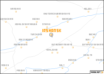 map of Irshansk