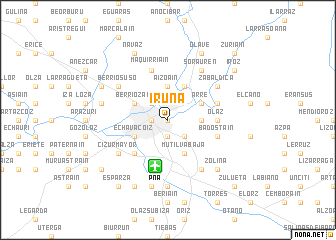 map of Iruña