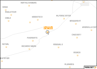 map of Irwin