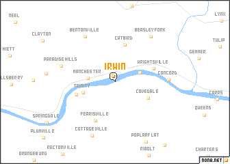 map of Irwin