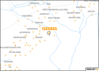 map of ‘Īsáābād