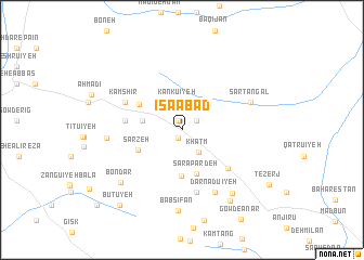 map of ‘Īsáābād