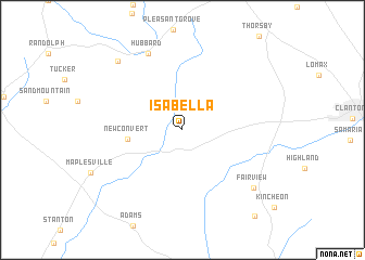 map of Isabella