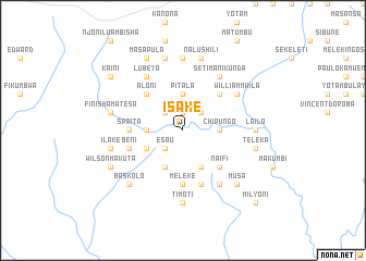 map of Isake