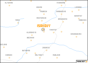 map of Isakovy