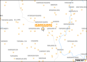 map of Isang-dong