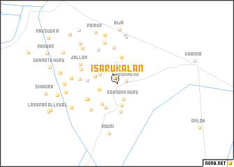 map of Isaru Kalān