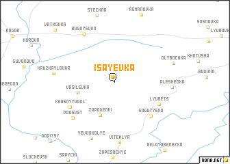 map of Isayevka