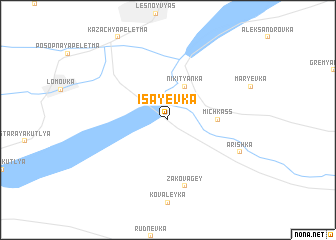 map of Isayevka