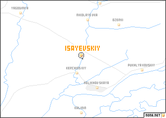 map of Isayevskiy