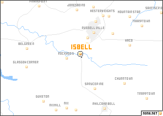 map of Isbell