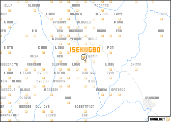 map of Iseki Igbo