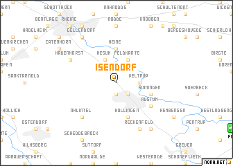 map of Isendorf