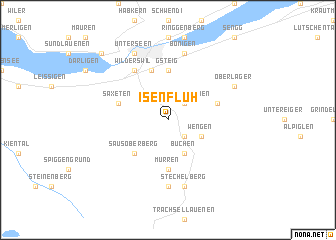 map of Isenfluh