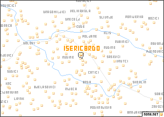 map of Išerić Brdo
